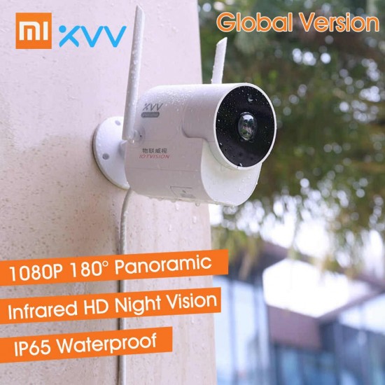 Camera IP Ngoài trời XiaoVV Full HD 1080p góc 180 độ (Bản quốc tế)